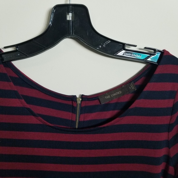 The Limited Navy Stripped Dress - Picture 2 of 6